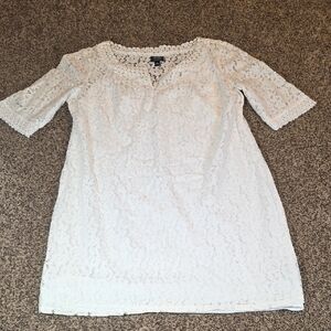 Nicole by Nicole Miller Ivory Lace Detail